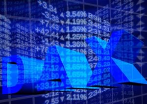 DAX-index – visuell representation av den tyska börsen med aktiekurser och finansiella data. En av Europas viktigaste marknadsindikatorer.
